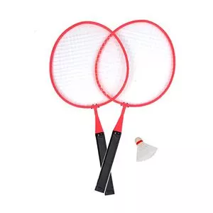 Kit Badminton<BR>- Vermelho & Preto<BR>- 3Pçs<BR>- Ahead Sports