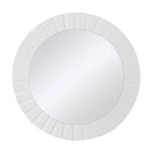 Espelho Louis<BR>- Branco<BR>- Ø51x4,5cm<BR>- Evolux