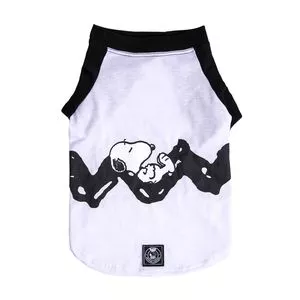 Camiseta Snoopy® Rest<BR>- Preta & Branca<BR>- Ø24xØ45cm<BR>- Zooz Pets