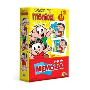 Jogo Da Memória Turma Da Mônica®<BR>- Amarelo & Vermelho<BR>- 24 Pares<BR>- Toyster