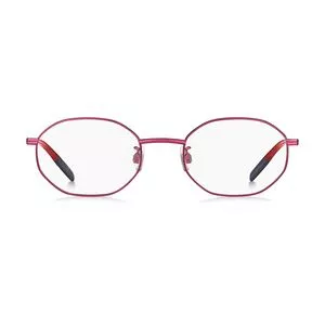 Armação Arredondada Para Óculos De Grau<BR>- Rosa & Vermelha<BR>- Tommy Hilfiger