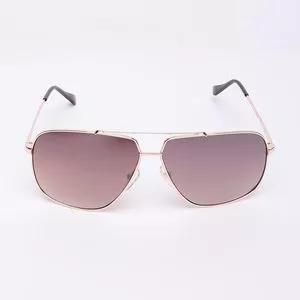 Óculos De Sol Aviador<BR>- Dourado & Preto<BR>- Triton Eyewear