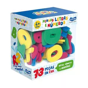 Kit de Letras & Números<BR>- Verde & Rosa<BR>- 73Pçs<BR>- Toyster
