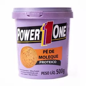 Pasta De Amendoim Proteico<BR>- Pé De Moleque<BR>- 500g<BR>- Power One