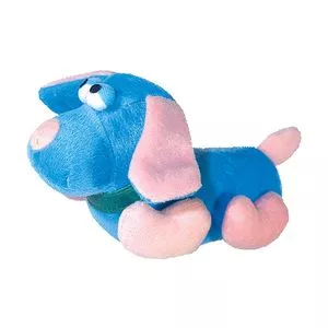 Brinquedo Em Pelúcia Cachorro Divertido<BR>- Azul & Rosa<BR>- 8x35x18cm<BR>- Chalesco