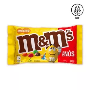 Confeito M&M's Chocolate Ao Leite Com Amendoim<BR>- 15 Unidades<BR>- M&M'S®