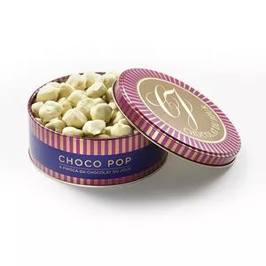 Pipoca Choco Pop Du Jour<BR>- Chocolate Branco<BR>- 310g<BR>- Chocolat Du Jour