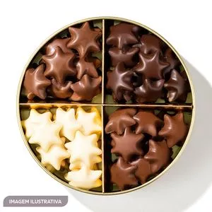 Lata Estrelinha Varieté<BR>- Chocolate<BR>- Chocolat du Jour