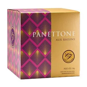 Panettone Aux Raisins<BR>- 1Kg<BR>- Chocolat Du Jour