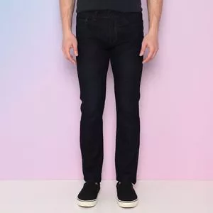 Calça Jeans Skinny Com Bolsos<BR>- Azul Escuro<BR>- Calvin Klein