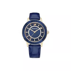 Relógio Analógico BR5414413<BR>- Azul Marinho & Dourado<BR>- Ø3,9cm