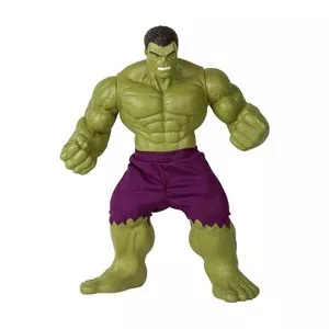 Boneco Hulk® Revolution<BR>- Verde & Roxo<BR>- 54,5x40x15cm<BR>- Ravel