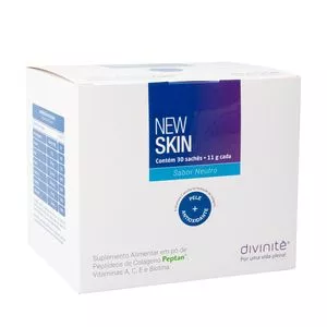 New Skin<BR>- Neutro<BR>- 30 Sachês<BR>- Divinitè Nutricosméticos