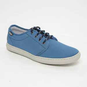 Tênis Casual Com Recortes<BR>- Azul<BR>- Colcci Shoes