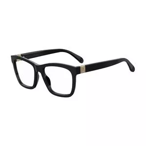 Armação Quadrada Para Óculos De Grau<BR>- Preta<BR>- Givenchy