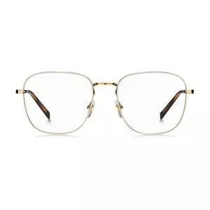 Armação Arredondada Para Óculos De Grau<BR>- Rosê Gold & Off White<BR>- Givenchy