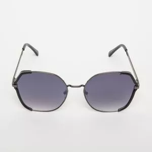 Óculos De Sol Retangular<BR>- Preto<BR>- Les Bains Paris