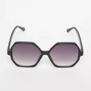 Óculos De Sol Arredondado<BR>- Roxo & Preto<BR>- Les Bains Paris