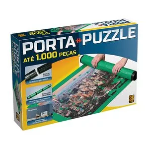 Quebra-Cabeça Porta Puzzle<BR>- Azul & Verde<BR>- 1000Pçs<BR>- Reval