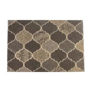 Capacho Abstrato<BR>- Marrom & Bege Claro<BR>- 60x40cm<BR>- Euromats