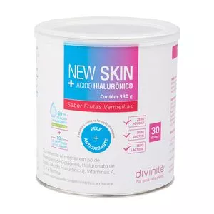 New Skin + Ácido Hialurônico<BR>- Frutas Vermelhas<BR>- 330g<BR>- Divinitè Nutricosméticos