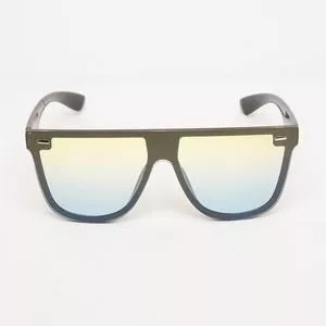 Óculos De Sol Máscara<BR>- Verde Claro & Preto<BR>- Les Bains Paris