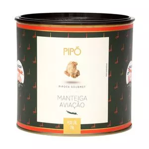 Lata De Pipoca<BR>- Manteiga Aviação<BR>- 24g<BR>- Pipó Gourmet