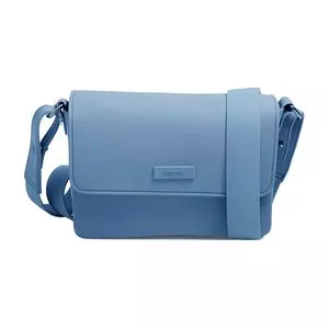 Bolsa Transversal Com Tag<BR>- Azul Claro<BR>- Kesttou