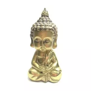 Buda Decorativo<BR>- Dourado<BR>- 12x5x4cm<BR>- Anna Therapy