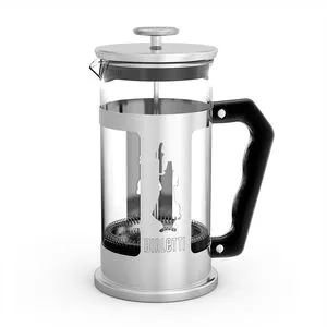 Cafeteira French Press<BR>- Incolor & Inox<BR>- 350ml<BR>- Imeltron