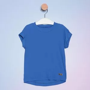 Blusa Infantil Com Tag<BR>- Azul<BR>- L'ete