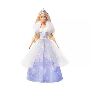 Boneca Barbie® Vestido Mágico<BR>- Pink & Azul<BR>- 32,5x23x7cm<BR>- Mattel