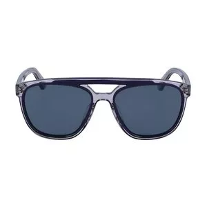 Óculos De Sol Retangular<BR>- Azul Marinho & Azul<BR>- Salvatore Ferragamo
