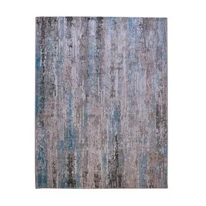 Tapete Artemis Abstrato<BR>- Marrom Claro & Azul Escuro<BR>- 350x250cm<BR>- Niazitex