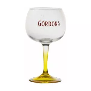 Taça Para Gin Gordon's Yellow<BR>- Incolor & Amarela<BR>- 600ml<BR>- Globimport