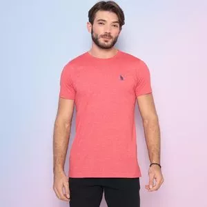 Camiseta Lisa<BR>- Vermelho Claro