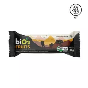 Barras Bio2 Fruits<BR>- Banana & Nibs De Cacau<BR>- 12 Unidades<BR>- Bio2organic