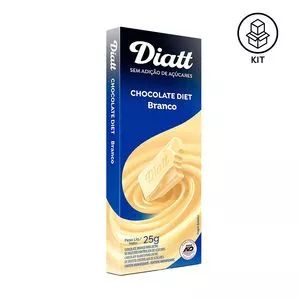 Chocolate Diatt<BR>- Branco<BR>- 12 Unidades<BR>- Diatt