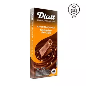 Chocolate Diatt<BR>- Castanha-De-Caju<BR>- 12 Unidades<BR>- Diatt