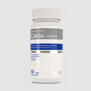 Cálcio 1000mg + Vitamina D3 2000 UI<BR>- 60 Cápsulas<BR>- Inove