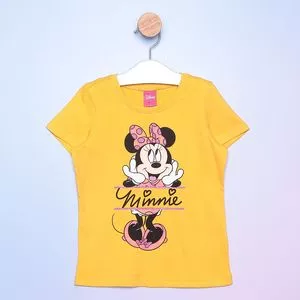 Blusa Infantil Minnie®<BR>- Amarela & Preta