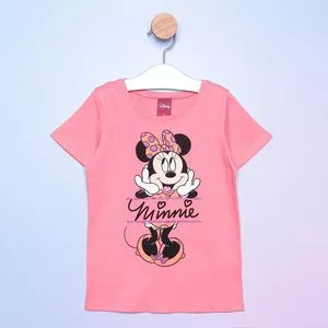 Blusa Infantil Minnie®<BR>- Rosa & Preta