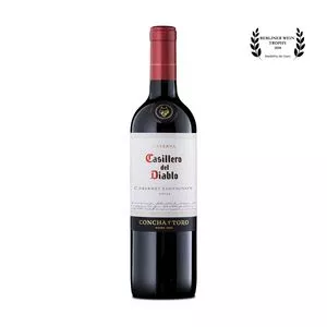 Vinho Casillero Del Diablo Tinto<BR>- Cabernet Sauvignon<BR>- 2017<BR>- Chile, Valle Central<BR>- 750ml<BR>- Concha Y Toro