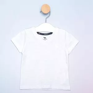 Camiseta Infantil Com Logo<BR>- Branca