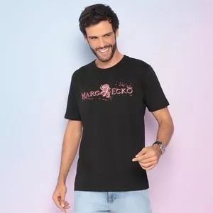 Camiseta Marc Ecko® <BR>- Preta & Vermelha