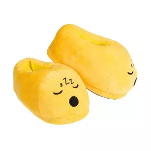 Pantufa Emoji<BR>- Amarela & Preta