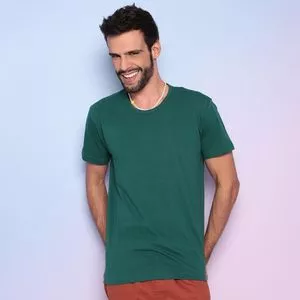 Camiseta Básica<BR>- Verde Escuro