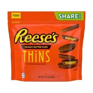 Reese's Thins<BR>- Manteiga De Amendoim<BR>- 208g<BR>- Hershey's