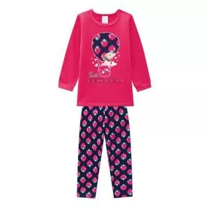 Pijama Infantil Cachorrinho<BR>- Pink & Azul Marinho<BR>- Kyly