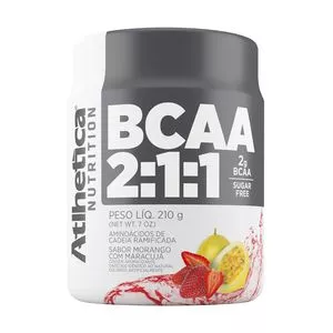 BCAA 2:1:0<BR>- Morango Com Maracujá<BR>- 210g<BR>- Atlhetica Nutrition